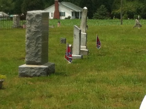 The graves of Confederate dead in Lancaster County, Virginia.